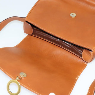 Celine Vintage Circle Logo Crossbody Bag Leather