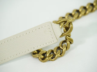 Saint Laurent Vinyle Round Camera Bag Matelasse Chevron Leather