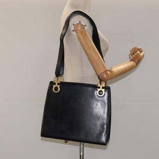 Salvatore Ferragamo Gancini Shoulder Bag Leather
