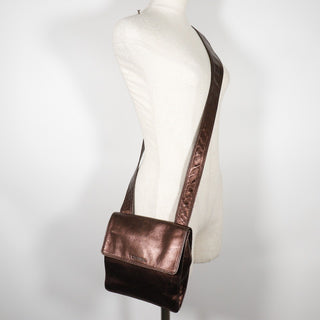 Chanel Vintage Flat Crossbody Bag Leather