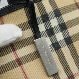 Burberry Nova Check Tote Canvas and Leather