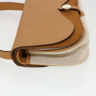 Hermes Colorado Handbag Leather and Toile