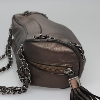 Chanel Lax Tassel Chain Shoulder Bag Leather