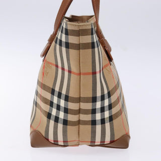 Burberry Nova Check Tote Canvas and Leather
