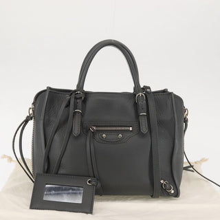 Balenciaga Papier A4 Zip Around Classic Studs Bag Leather