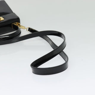 Salvatore Ferragamo Gancini Convertible Top Handle Bag Patent Leather