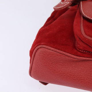 Gucci Vintage Bamboo Backpack Suede