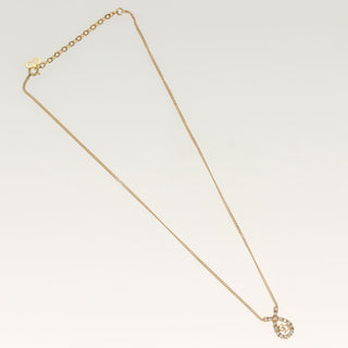 Christian Dior CD Pendant Necklace Gold-plated