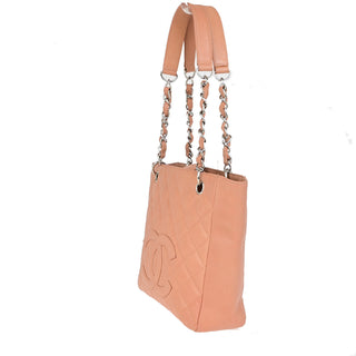 Chanel Petite Shopping Tote Quilted Calfskin