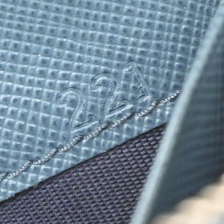 Prada Zip Around Tab Wallet Saffiano Leather
