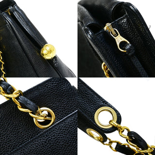 Chanel Triple CC Chain Shoulder Bag Caviar Leather