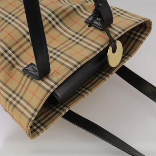 Burberry Nova Check Tote Leather