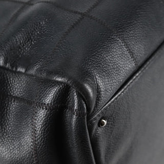 Chanel Square Stitch Shoulder Bag Quilted Caviar