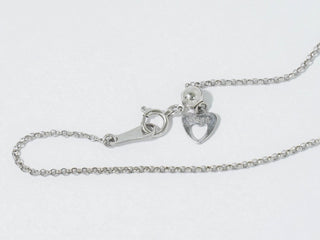 Louis Vuitton Heart  Diamond Necklace 18K White Gold  with Diamond