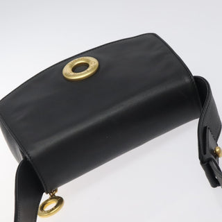Celine Vintage Circle Logo Crossbody Bag Leather