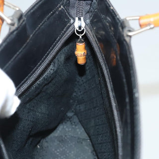 Gucci Vintage Bamboo Handle Tote Canvas