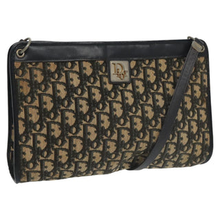 Christian Dior Vintage Trotter Shoulder Bag Canvas