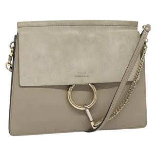 Chloe Faye Shoulder Bag Leather and Suede