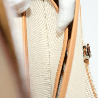 Hermes Colorado Handbag Leather and Toile