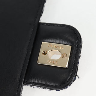 Chanel Square Classic Single Flap Bag Quilted Tweed