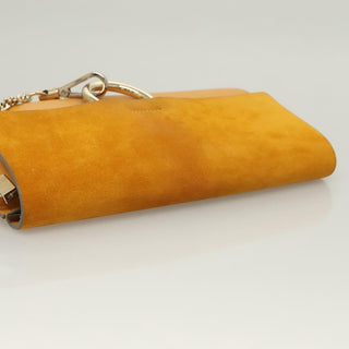 Chloe Faye Clutch Leather and Suede