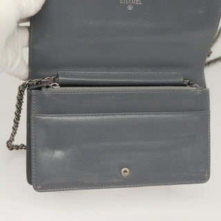 Chanel Wallet on Chain Camellia Patent