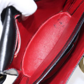 Celine Vintage Circle Logo Crossbody Bag Leather