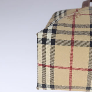 Burberry Top Handle Tote Haymarket Coated Canvas