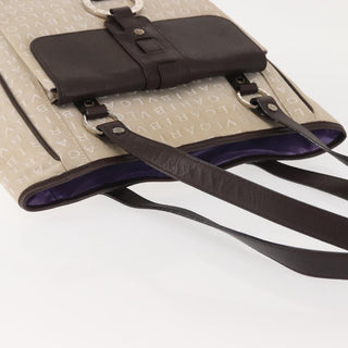 Bvlgari B.Zero1 Logomania Bag Canvas with Leather