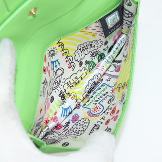 Fendi Wallet on Chain Logo Embossed Leather