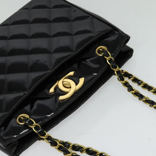 Chanel Vintage Chain Tote Quilted Patent