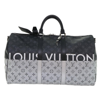Louis Vuitton Keepall Bandouliere Bag Monogram Eclipse Split Canvas