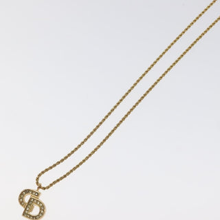 Christian Dior CD Pendant Necklace Gold-plated