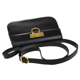 Salvatore Ferragamo Gancini Shoulder Bag Leather