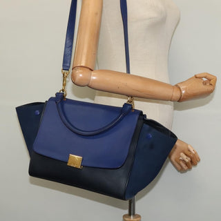 Celine Trapeze Bag Leather with Suede