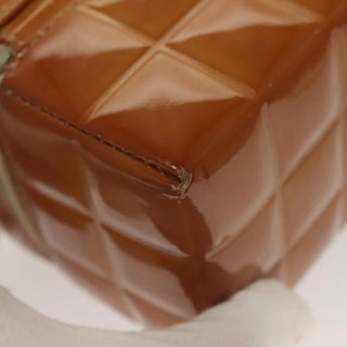 Chanel Rubiks Cube Wristlet Quilted Patent