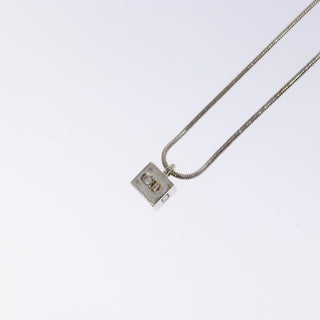 Christian Dior CD Logo necklace Metal