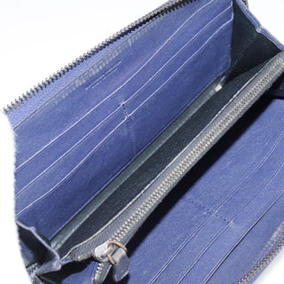 Bottega Veneta Intrecciato Long Zip  Wallet Leather