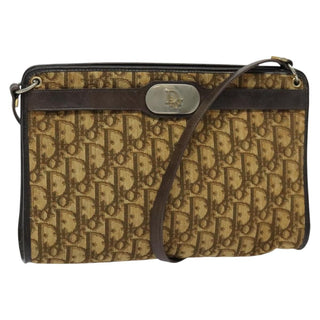 Christian Dior Vintage Trotter Shoulder Bag Canvas