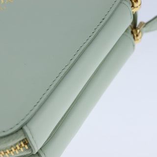 Prada Triangle Logo Zip Around Shoulder Bag Raffia and Leather