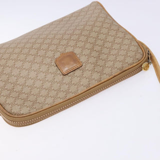 Celine Vintage Macadam Shoulder Bag Canvas and Leather