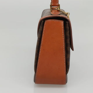 Celine Vintage Convertible Top Handle Bag Macadam Coated Canvas