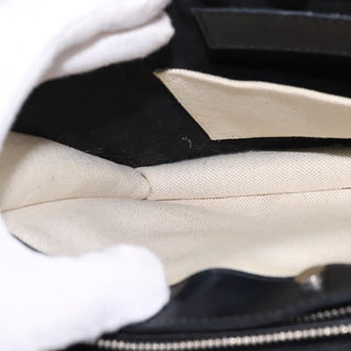 Balenciaga Navy Pochette Canvas and Leather