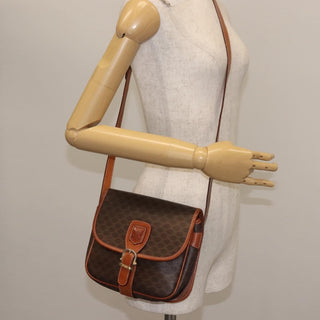 Celine Macadam Shoulder Bag PVC Leather
