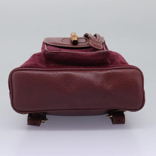 Gucci Vintage Bamboo Backpack Suede