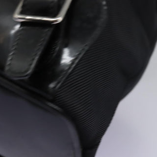 Gucci Vintage Bamboo Backpack Nylon and Patent Leather