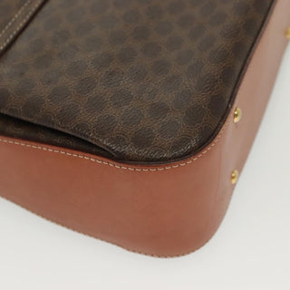 Celine Vintage Convertible Top Handle Bag Macadam Coated Canvas