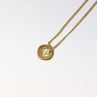 Christian Dior CD Pendant Necklace Gold-plated
