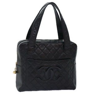 Chanel Coco Mark Black cakfskin