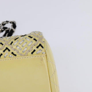 Chanel Just Mademoiselle Bag Woven Stitch Patent